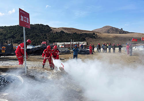 中國安能第二工程局四川涼山項目部開展防火、防汛、防地質(zhì)災(zāi)害綜合演練