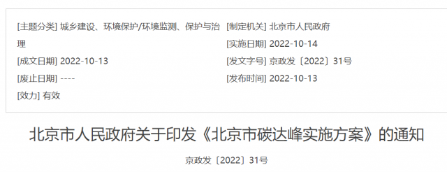 2030年風(fēng)光總裝機(jī)5GW！北京市碳達(dá)峰實施方案印發(fā)