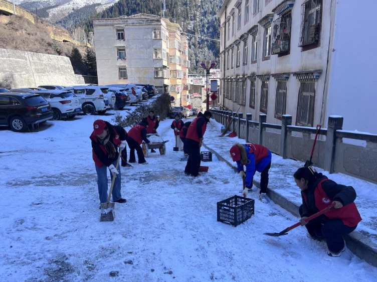 挺膺擔當志愿服務(wù)，清冰除雪保障安全